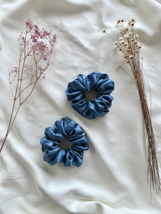Nebelblau Scrunchie