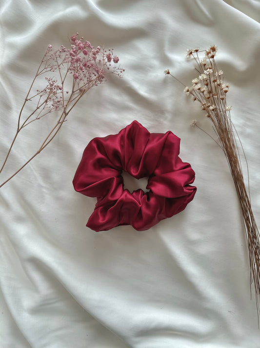 Dunkelrot Scrunchie