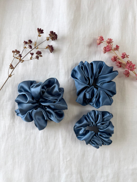 Nebelblau Scrunchie