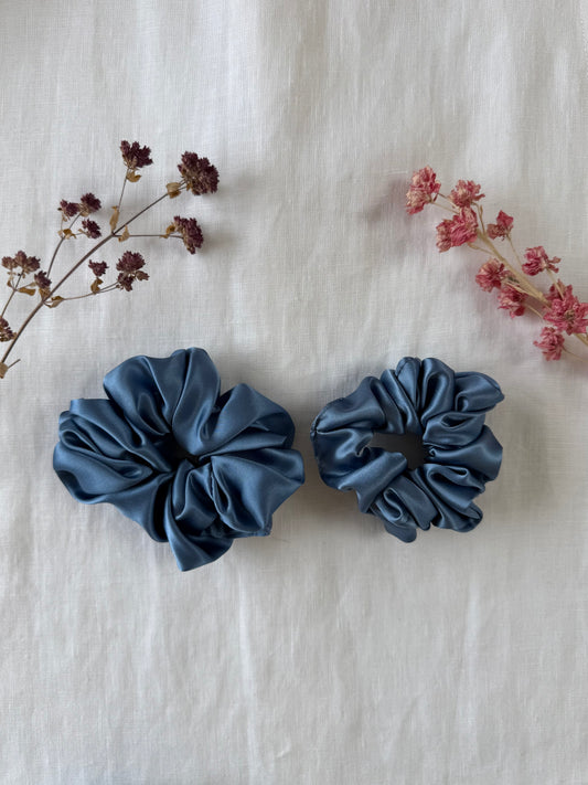 Nebelblau Scrunchie