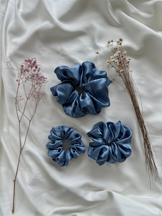 Nebelblau Scrunchie