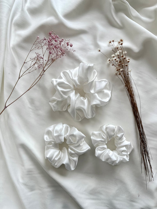 Weiß Scrunchie